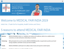 Tablet Screenshot of medicalfair-india.com